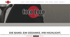 Desktop Screenshot of cocoloco-band.de